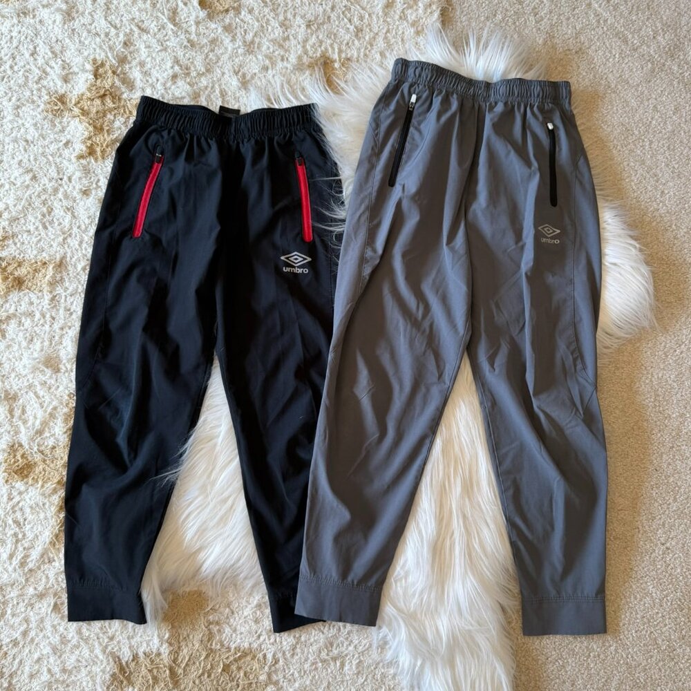 Umbro Black & Gray Soccer Track Pants Bundle S & M
